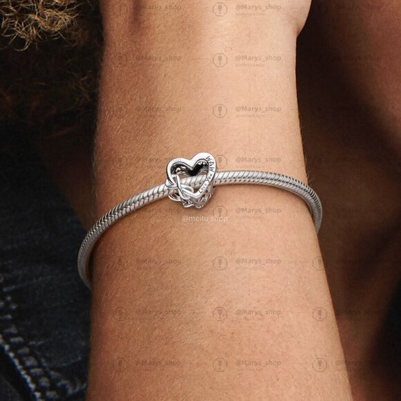 Pandora Love You Mom Infinity Heart Charm|Pendant - Picture 2 of 2